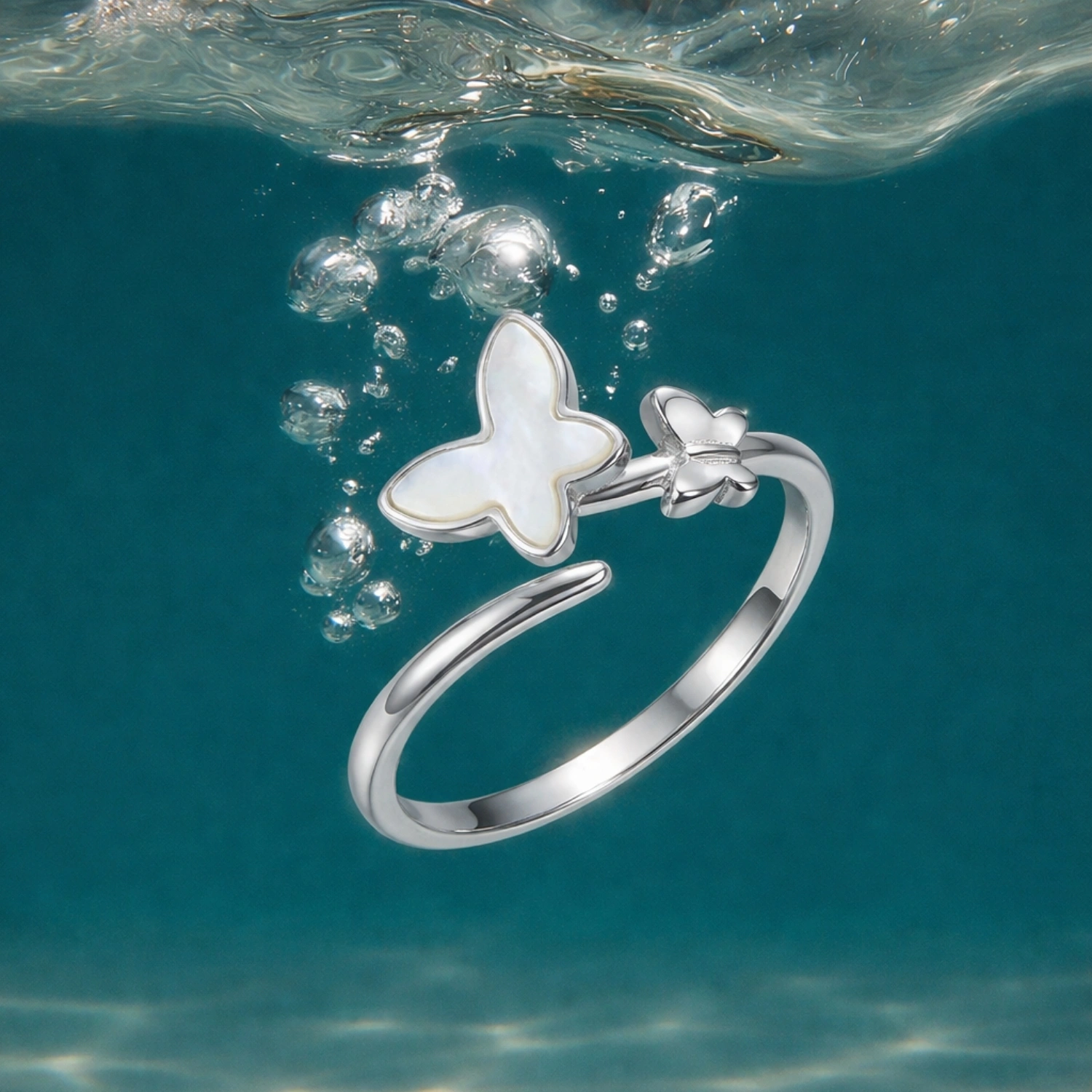 Butterfly Bloom Adjustable Ring