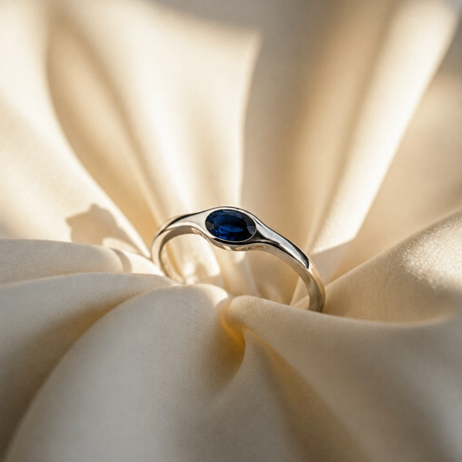 Oval Gemstone Silver Ring – 3 Colour Variation Collection - Image 7