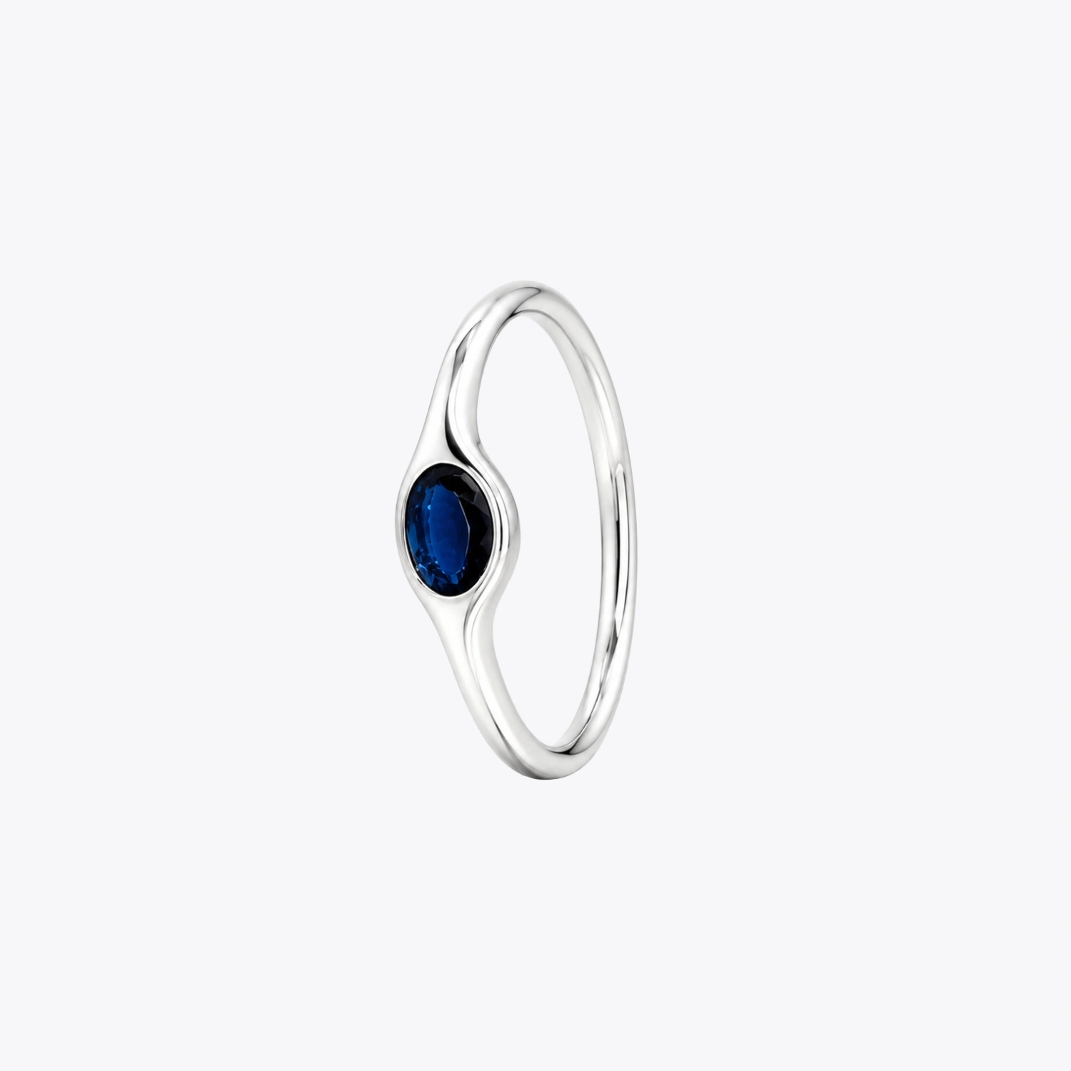 Oval Gemstone Silver Ring – 3 Colour Variation Collection - Image 9