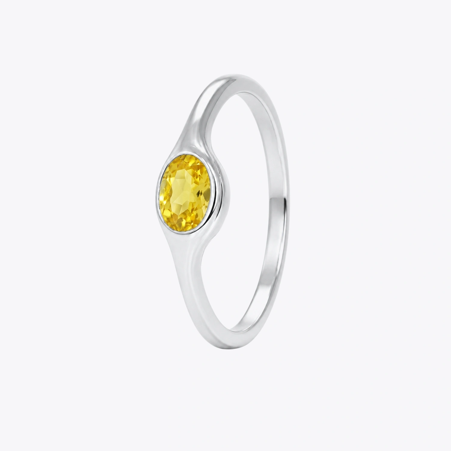 Oval Gemstone Silver Ring – 3 Colour Variation Collection - Image 6