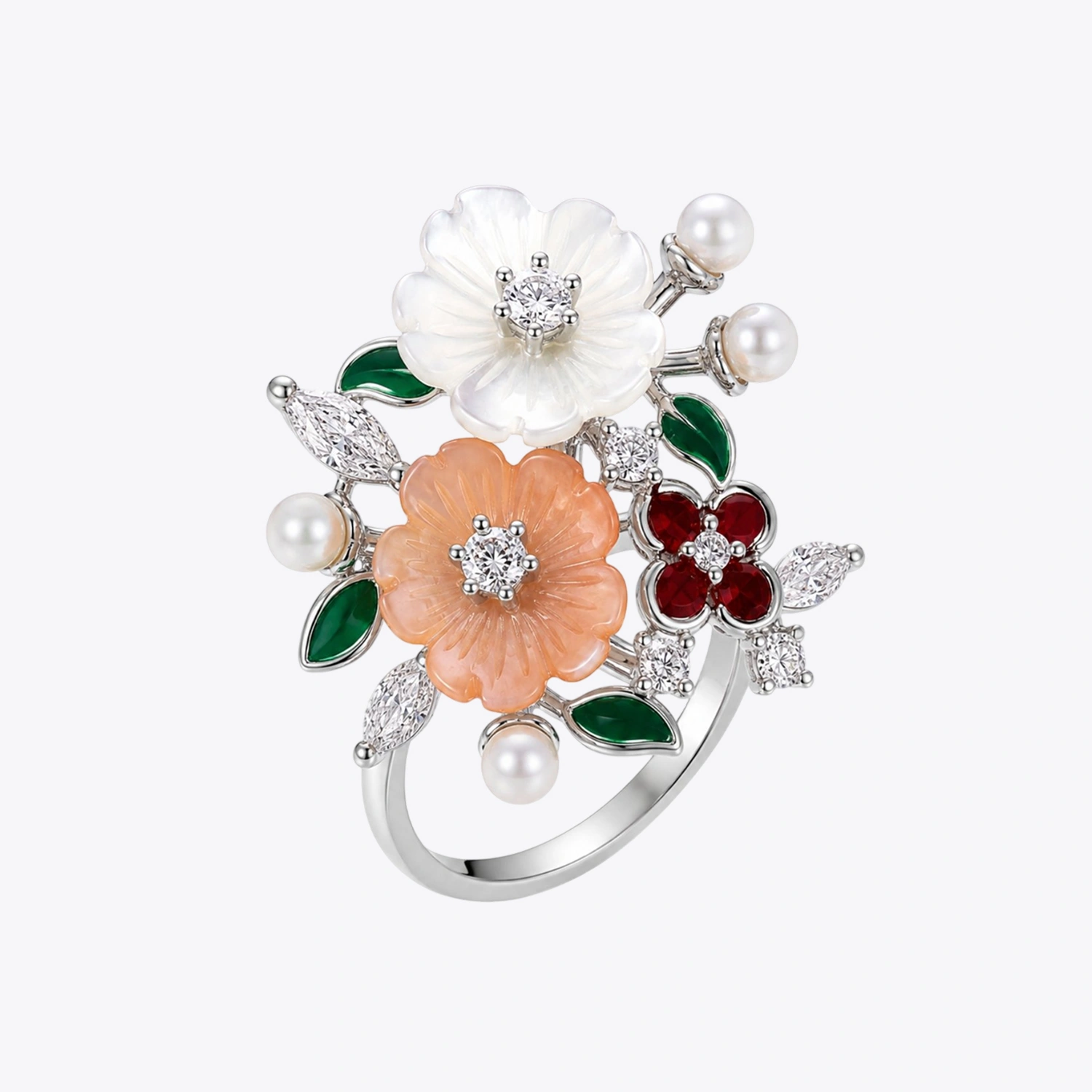 Silver Thorn Crown Ring - Image 3