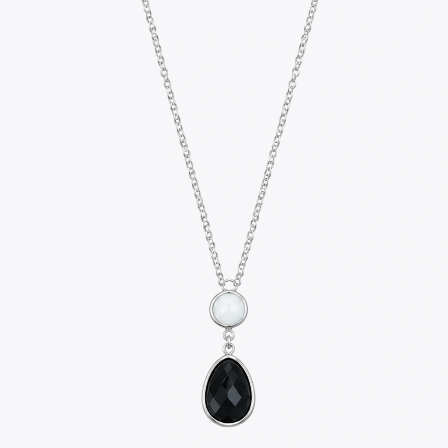 Midnight Pearl Drop Necklace & Earrings Combo - Image 4
