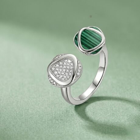 Emerald Harmony Open Ring
