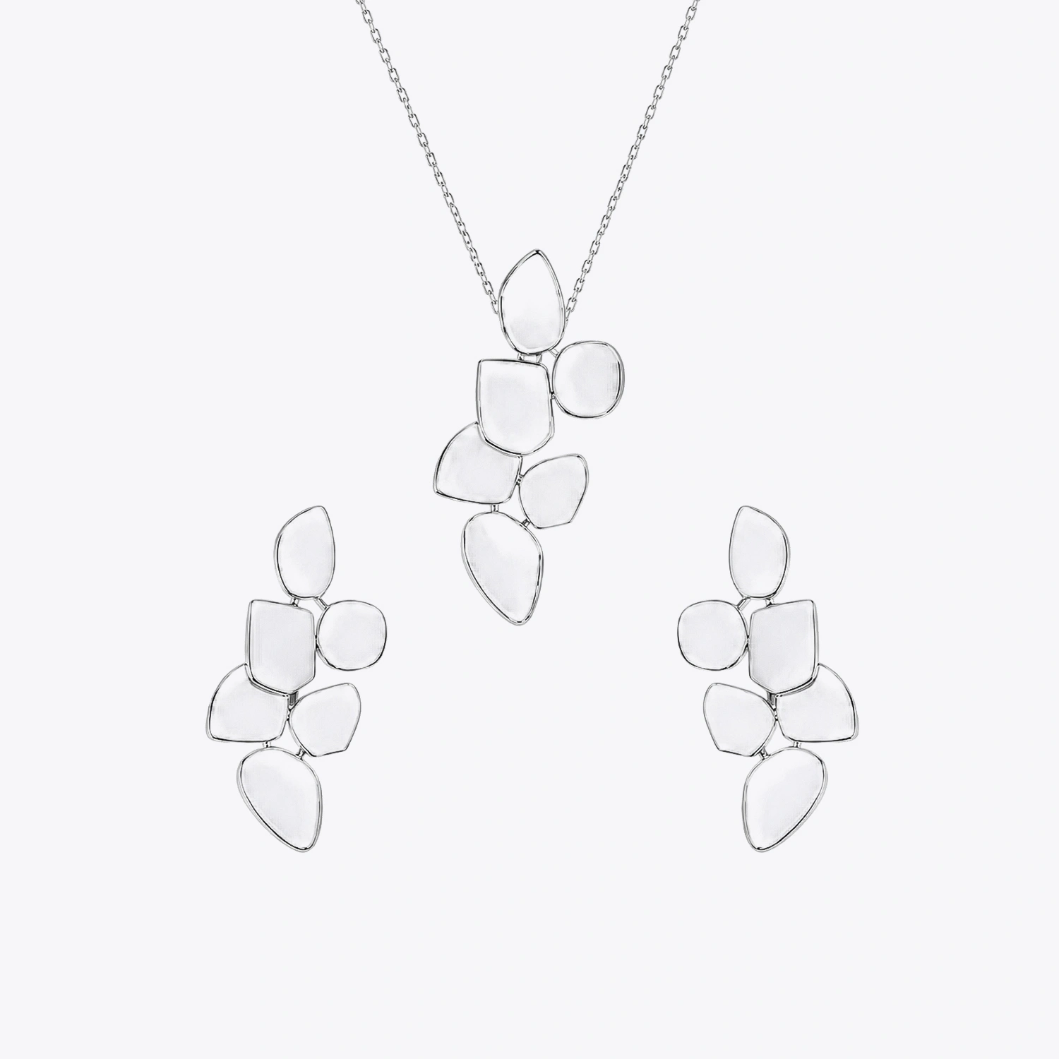 The Pebble Cluster Silver Set - Image 3