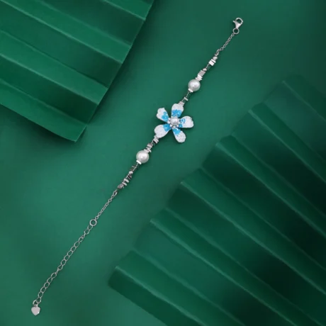 Pearl Bloom Floral Bracelet – 4 Color Variations