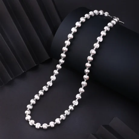 Silver Bead Necklace