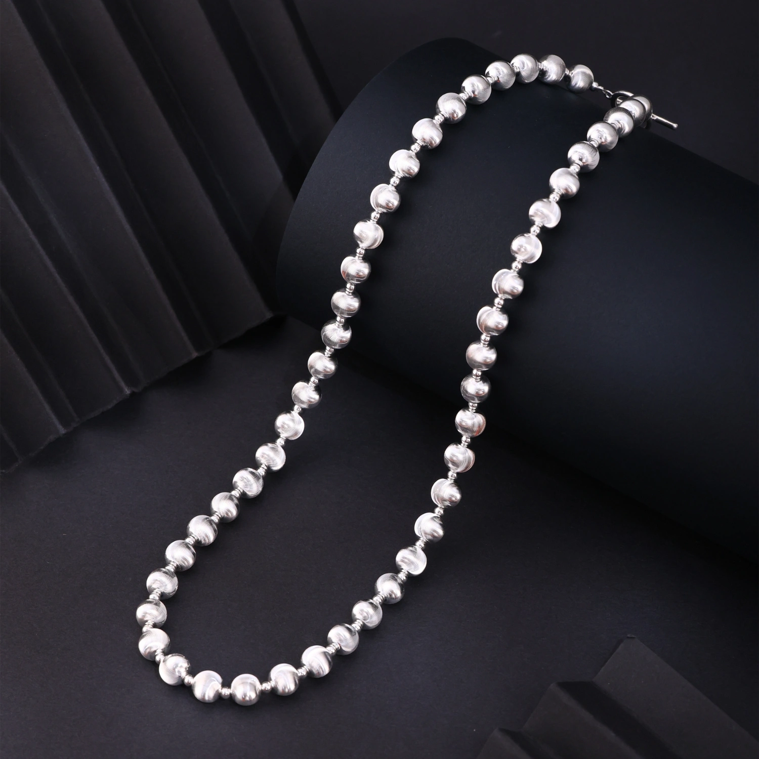 Silver Bead Necklace
