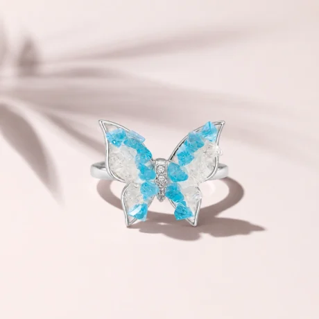 Butterfly Crystal Wing Ring – 3 Colour Variations