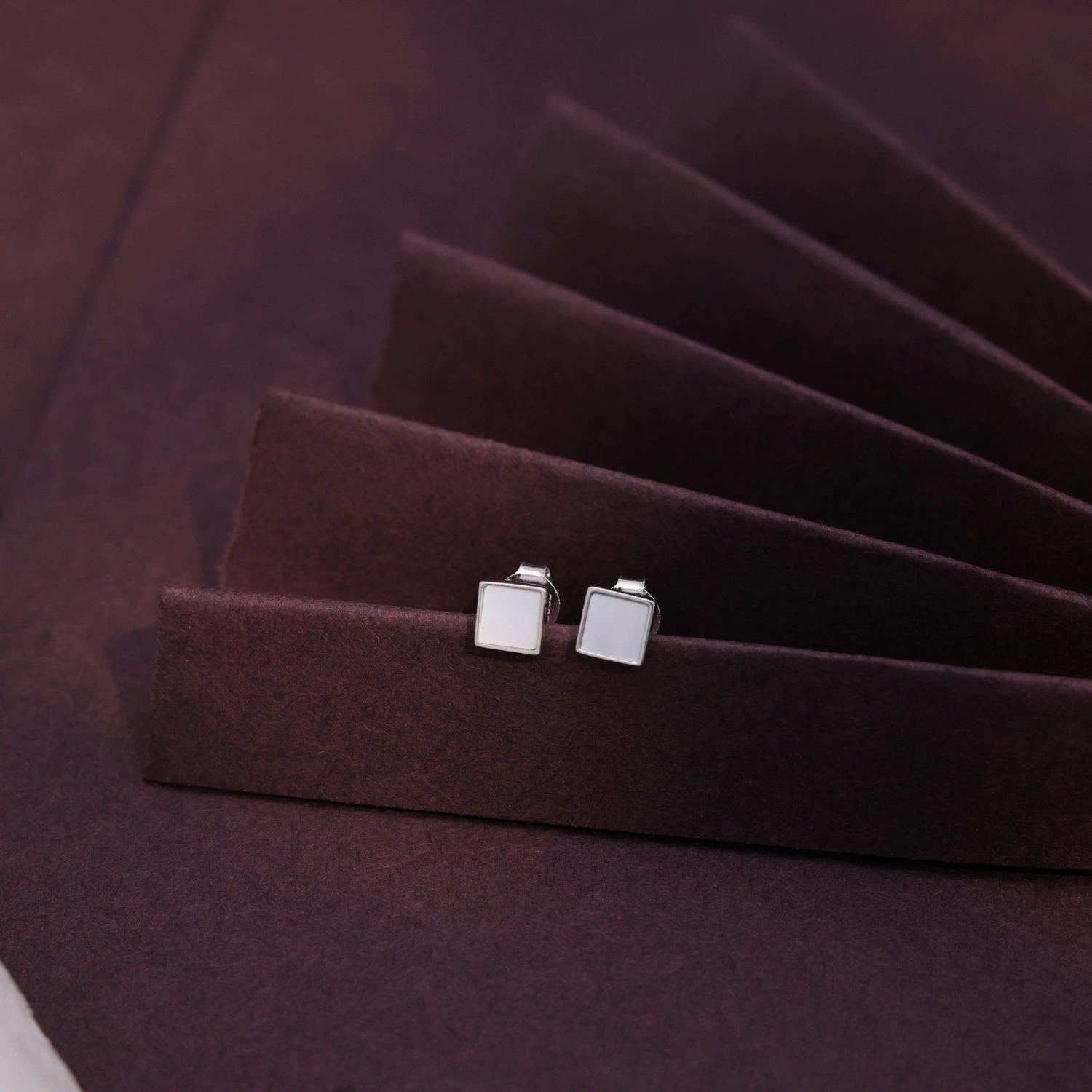 Geometric Square Drop Earrings